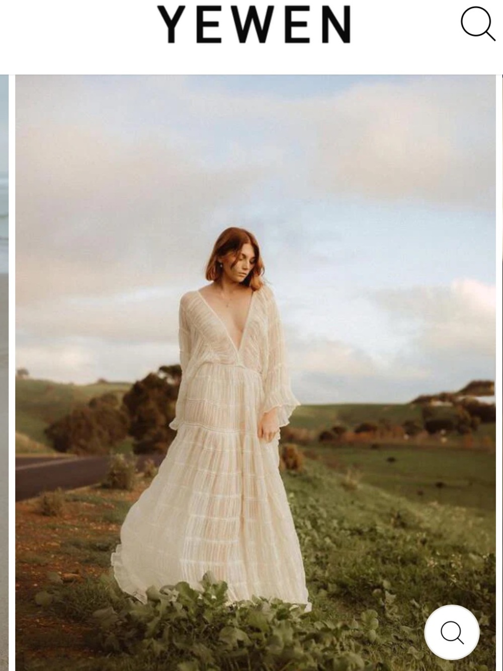 YEWEN Maternity Bohemian Maternity or Wedding Dress in Blush Fits Size S-L - Picture 13 of 16